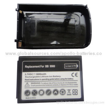High capacity mobile phone battery, 3800mAh for BlackBerry BB 9850/9860/Bold 9900/9930 Dakota